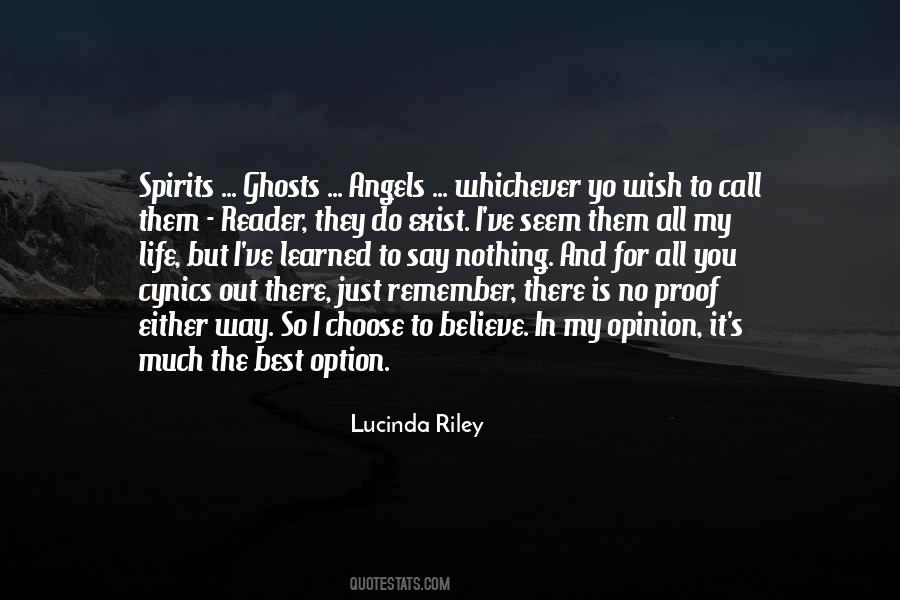 Believe In Ghosts Quotes #1873782