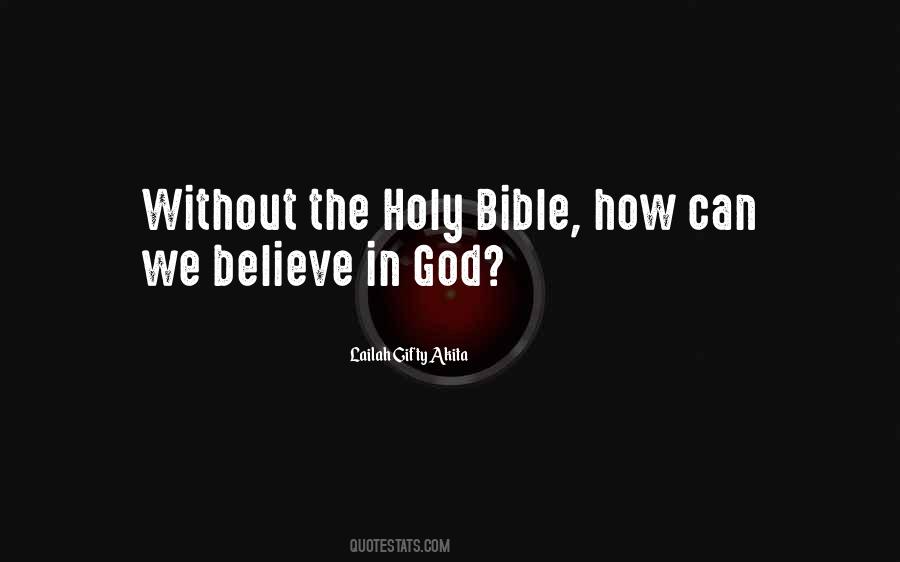 Believe In The Bible Quotes #787877