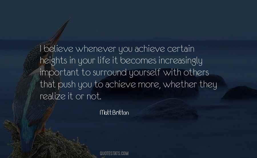 Believe To Achieve Quotes #378128