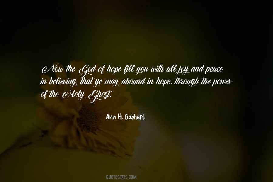 Believing In Hope Quotes #1262122