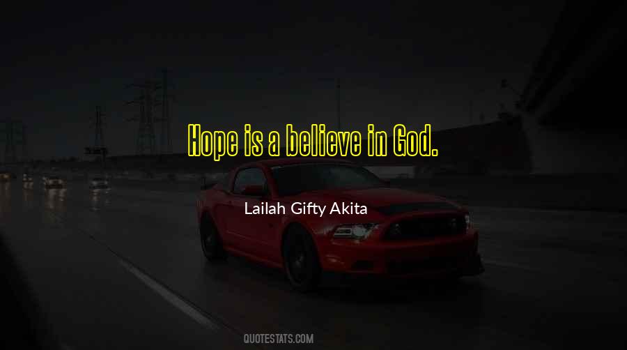 Believing In Hope Quotes #1676401
