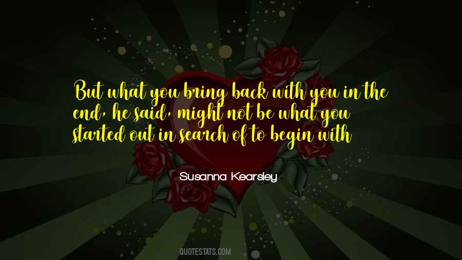Begin With The End Quotes #667369