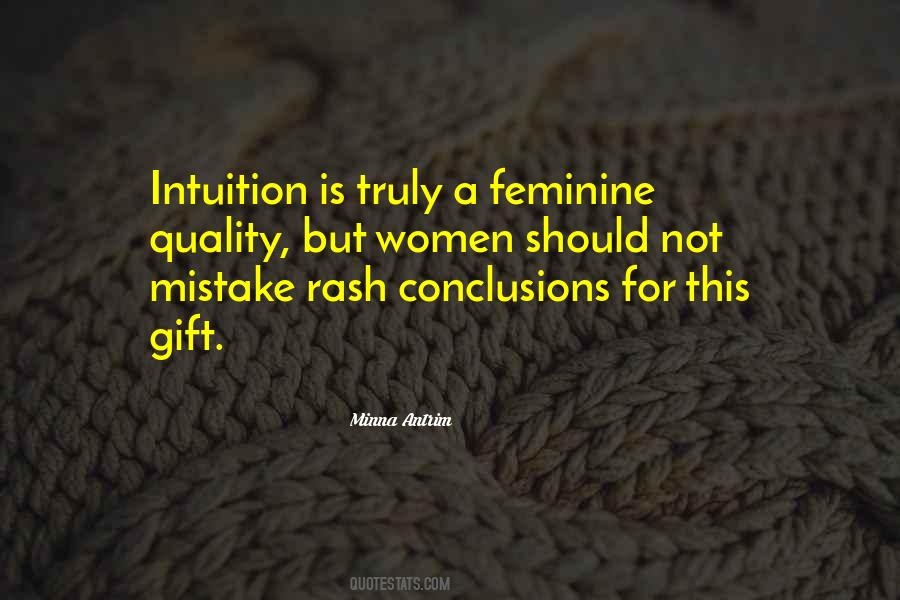 Intuition By Women Quotes #1300447