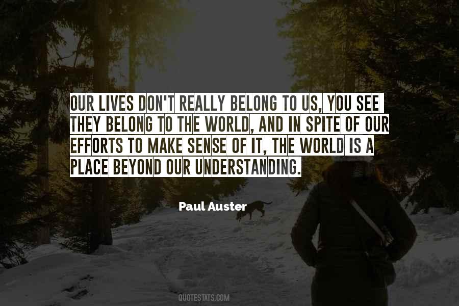 Belong To The World Quotes #1552903