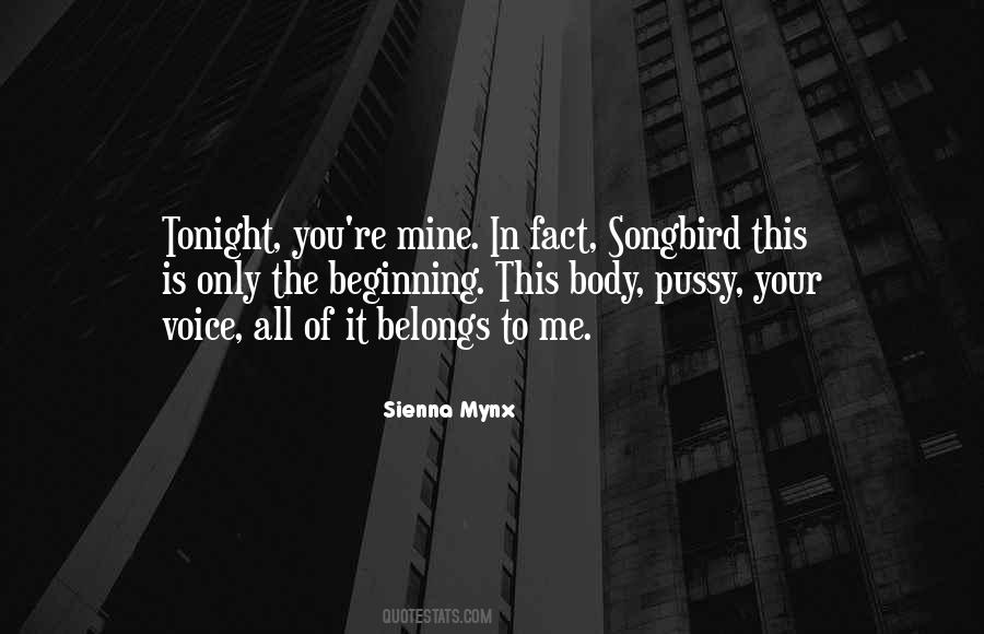 Belongs To Me Quotes #1040402