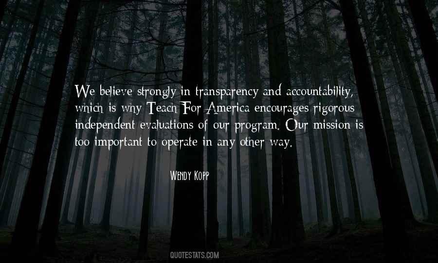 Accountability Transparency Quotes #1097021