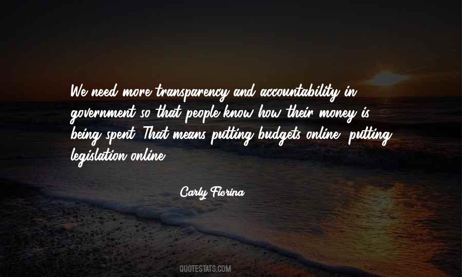 Accountability Transparency Quotes #476549