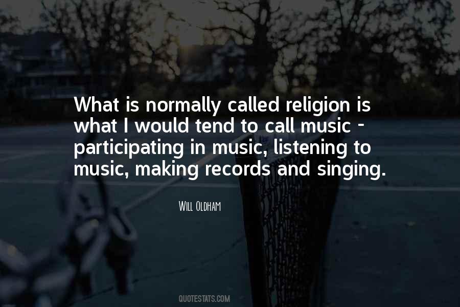 Music Religion Quotes #1091883