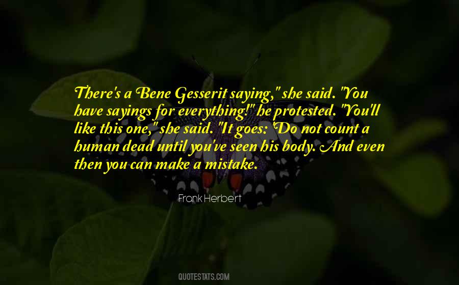 Bene Gesserit Quotes #1196237