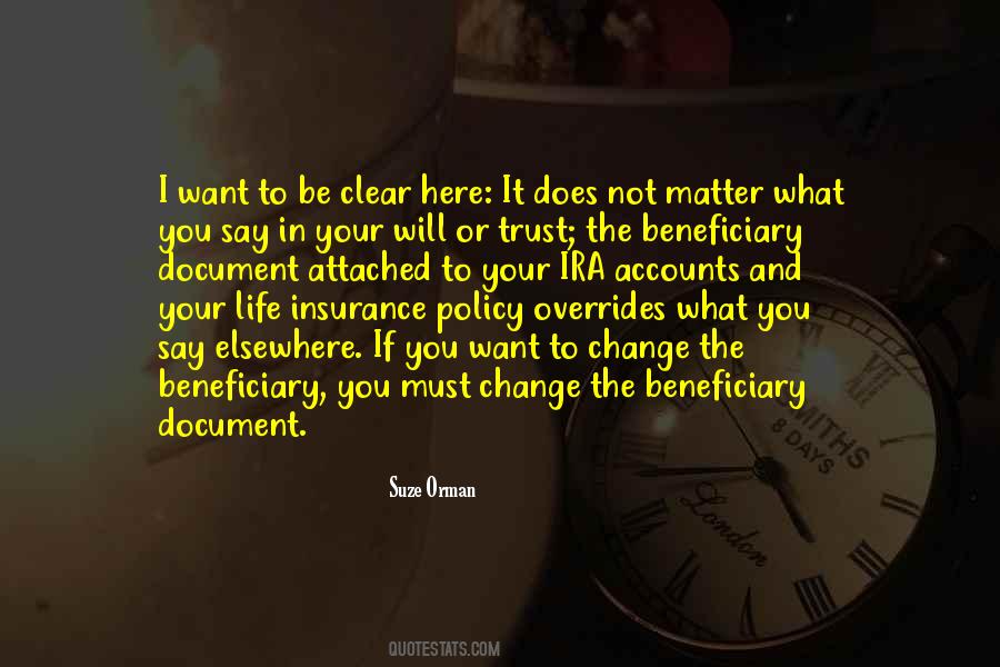 Beneficiary Quotes #264486