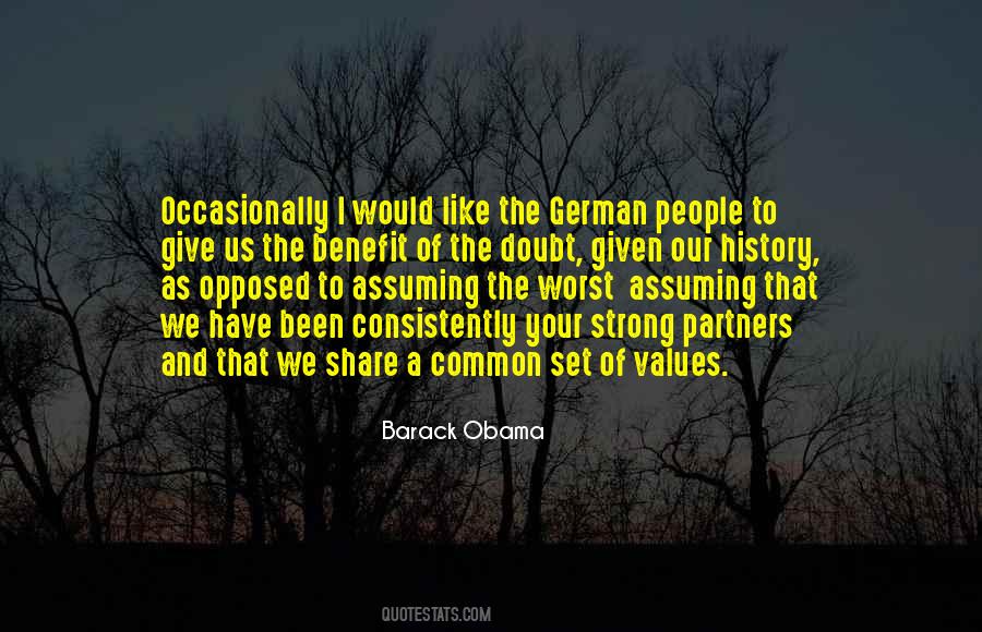 Benefit Of Doubt Quotes #1737592