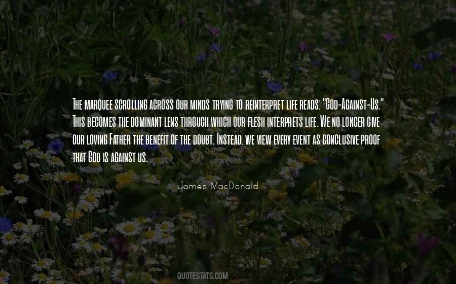 Benefit Of Doubt Quotes #184535