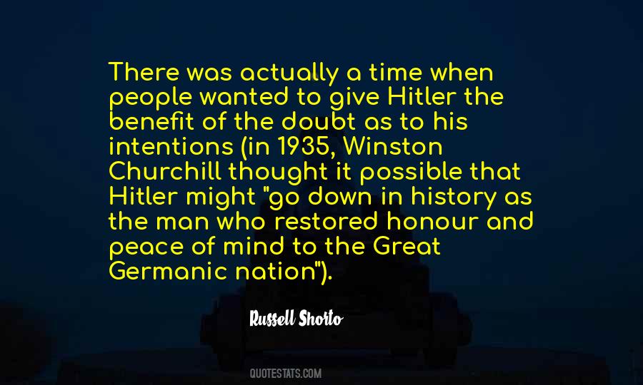 Benefit Of Doubt Quotes #1870580