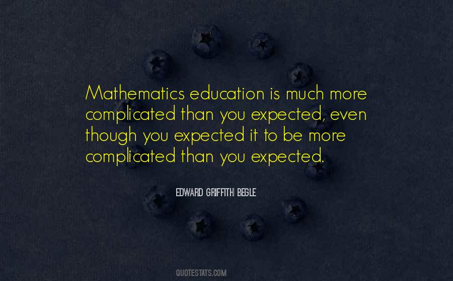 Quotes About Mathematics Education #1656179