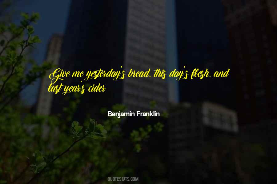 Benjamin Franklin Cider Quotes #463141