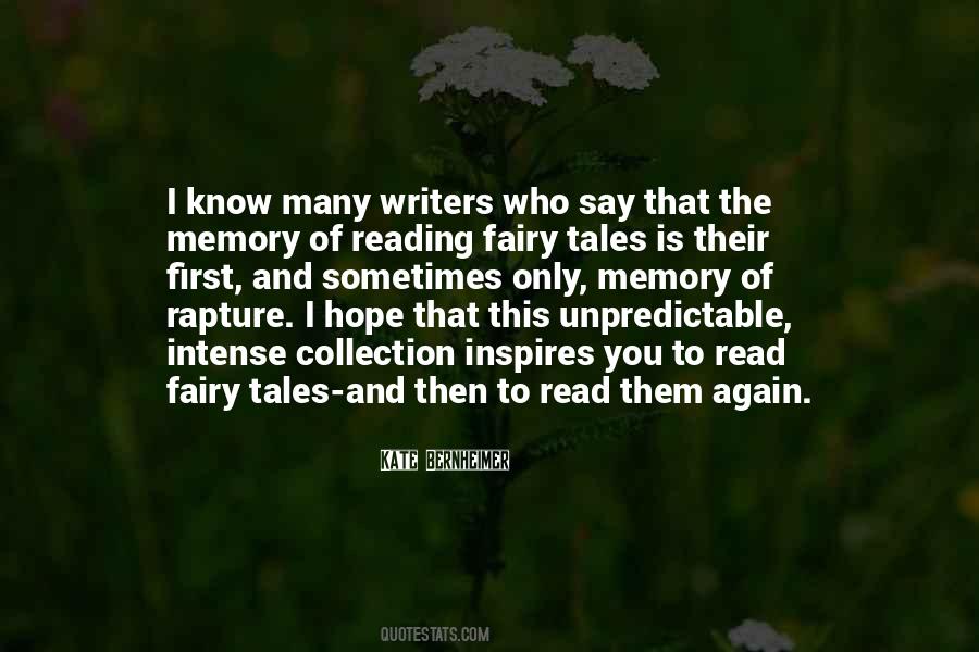 Reading Fairy Tales Quotes #482562