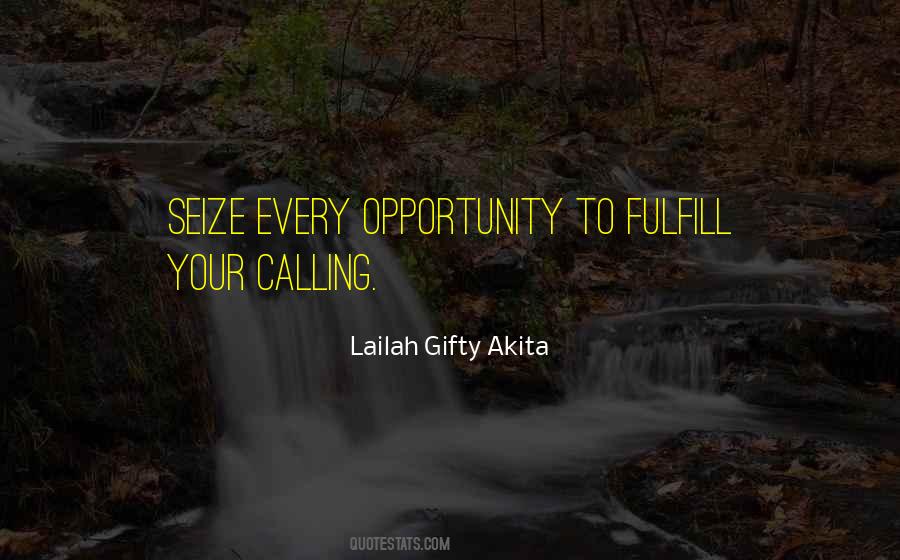 Seize Every Opportunity Quotes #1599009