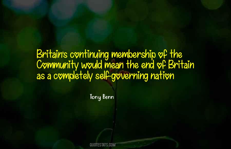 Benn Quotes #113332