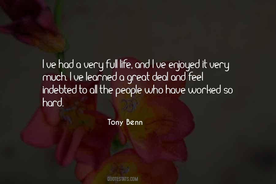 Benn Quotes #273705