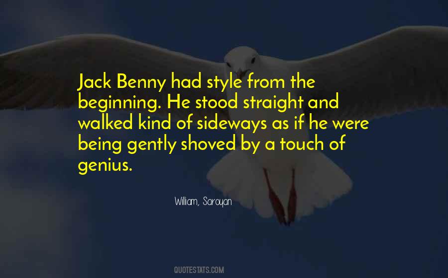 Benny Quotes #247244