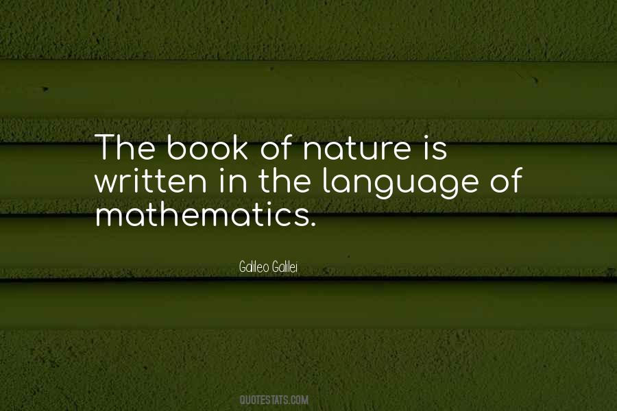 Quotes About Math And Nature #1701885