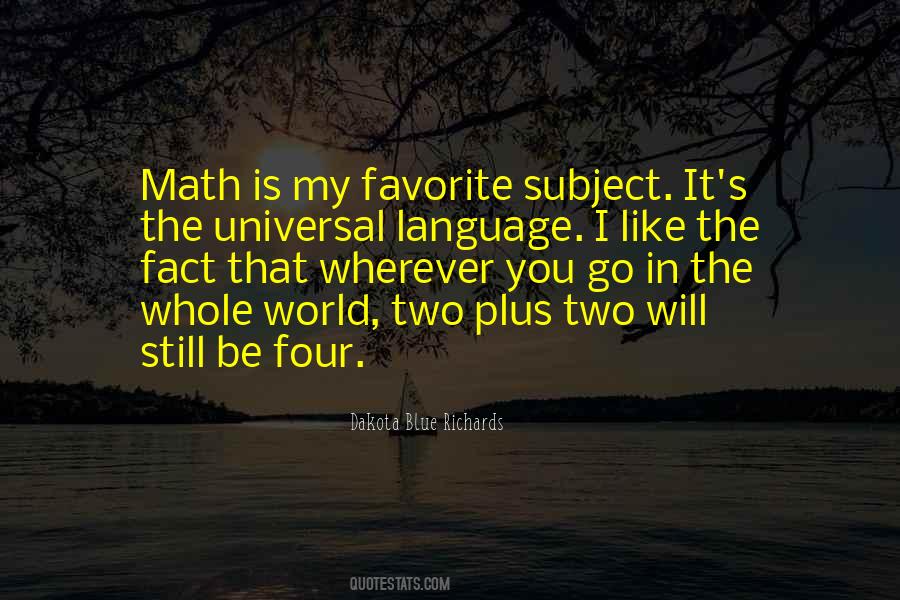 Quotes About Math And Language #885314