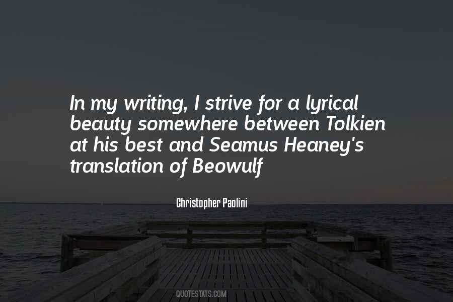 Beowulf Seamus Heaney Quotes #1585099