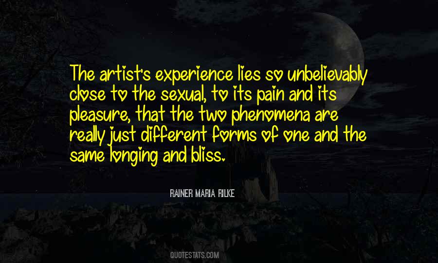 Experience Of Pleasure And Pain Quotes #1142232