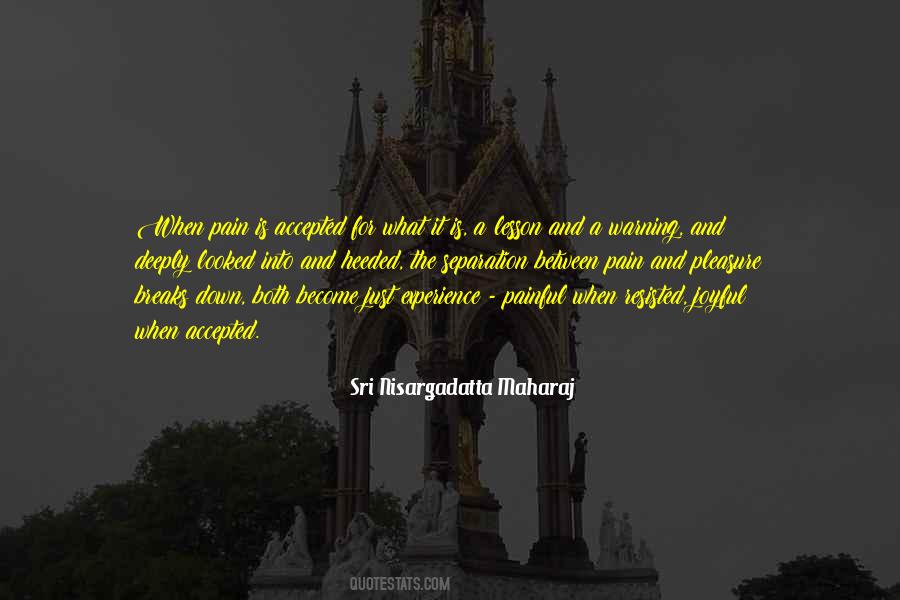 Experience Of Pleasure And Pain Quotes #292684