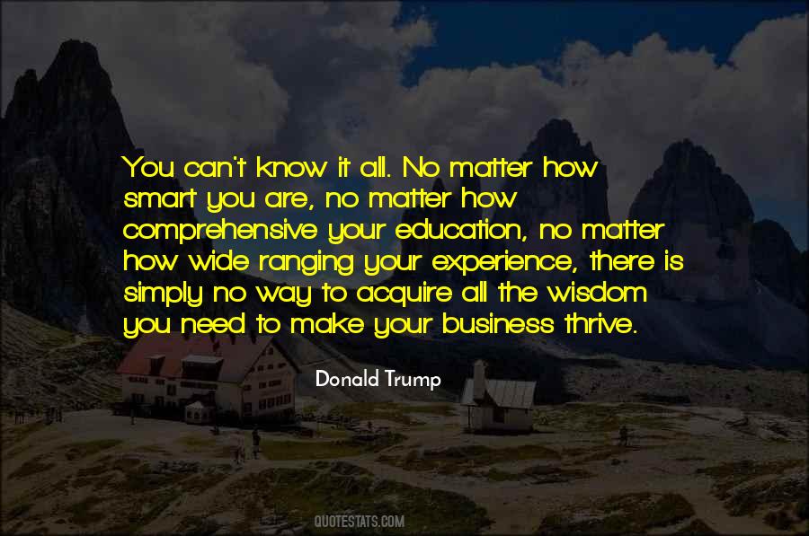 Business Experience Quotes #474969