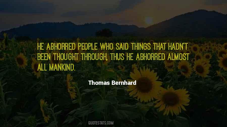 Bernhard Quotes #377077