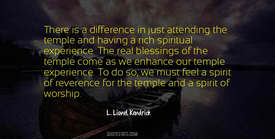 Temple Blessings Quotes #1459115
