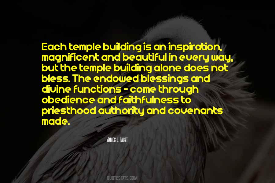 Temple Blessings Quotes #1673965