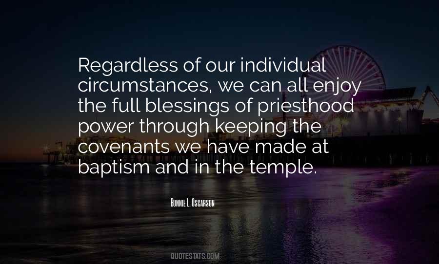Temple Blessings Quotes #686394