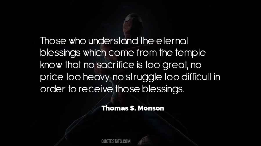 Temple Blessings Quotes #747466