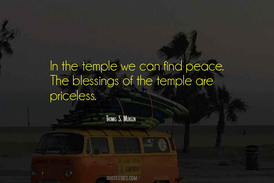 Temple Blessings Quotes #831071
