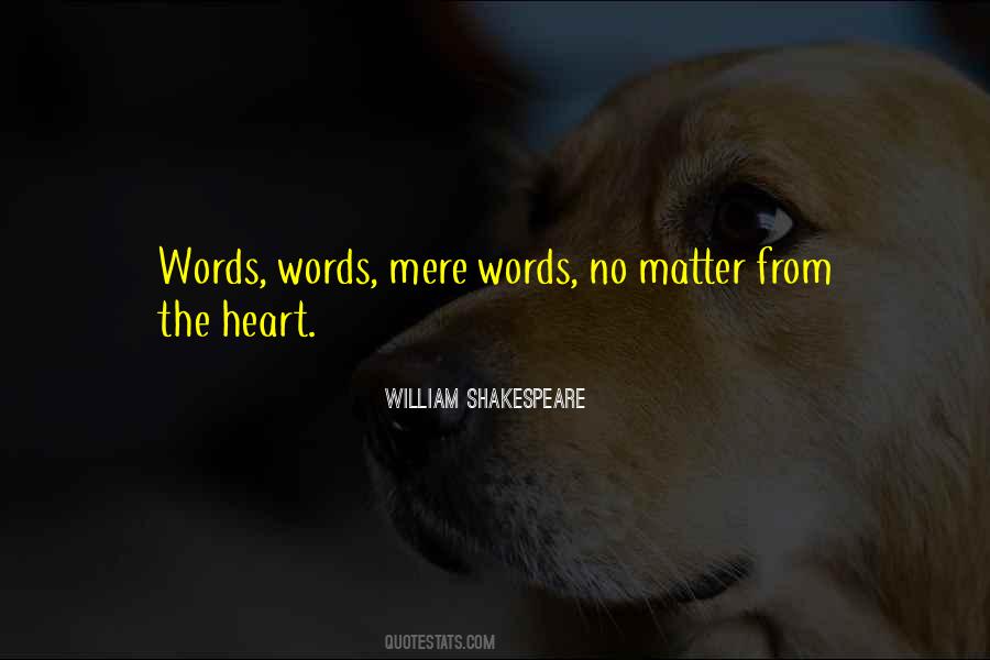 Words Mere Words Quotes #1638455