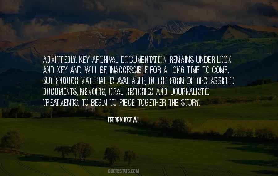 Oral Histories Quotes #776981