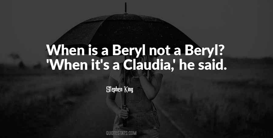 Beryl Quotes #623517