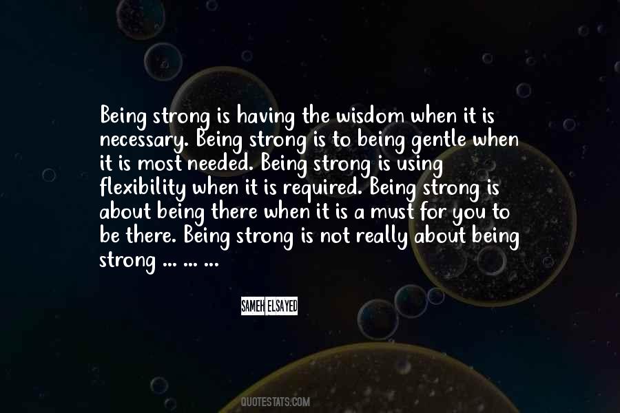 Not Being Strong Quotes #1321238