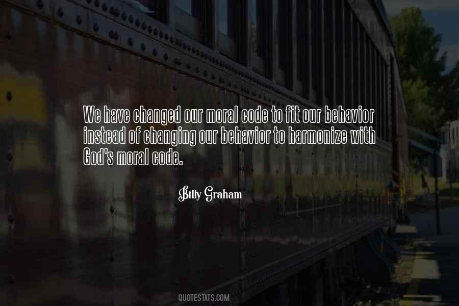 Code Of Behavior Quotes #1051456