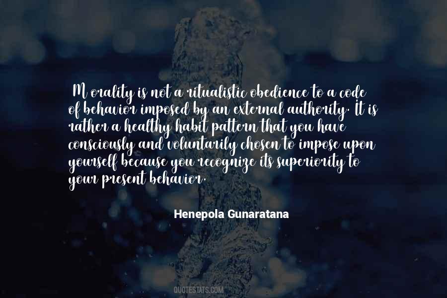 Code Of Behavior Quotes #206406