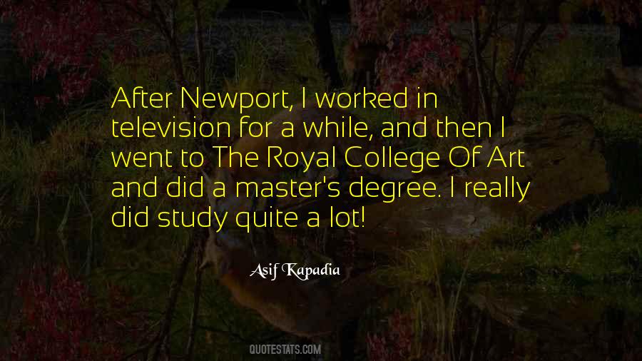 Quotes About Master Degree #1582563