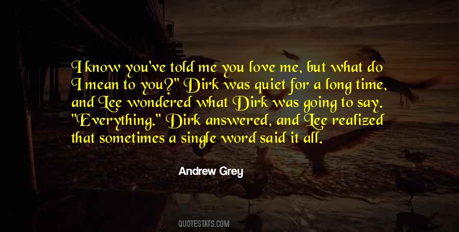 I Realized Love Quotes #247813