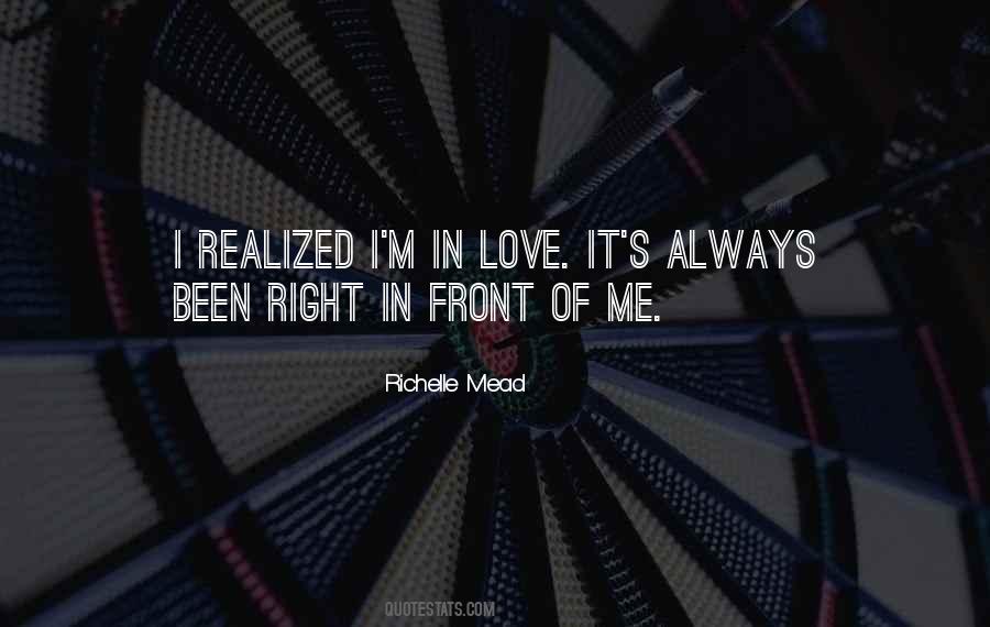 I Realized Love Quotes #530344