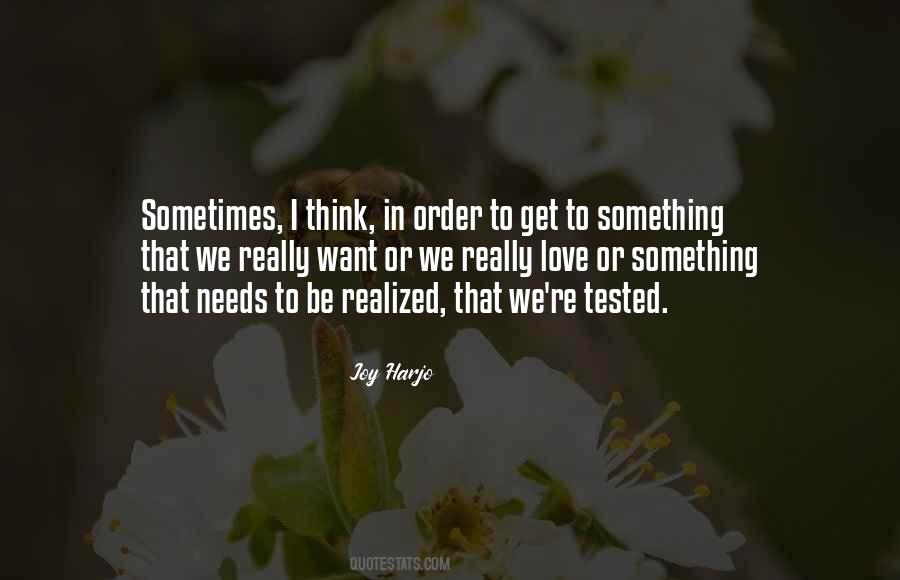 I Realized Love Quotes #583032
