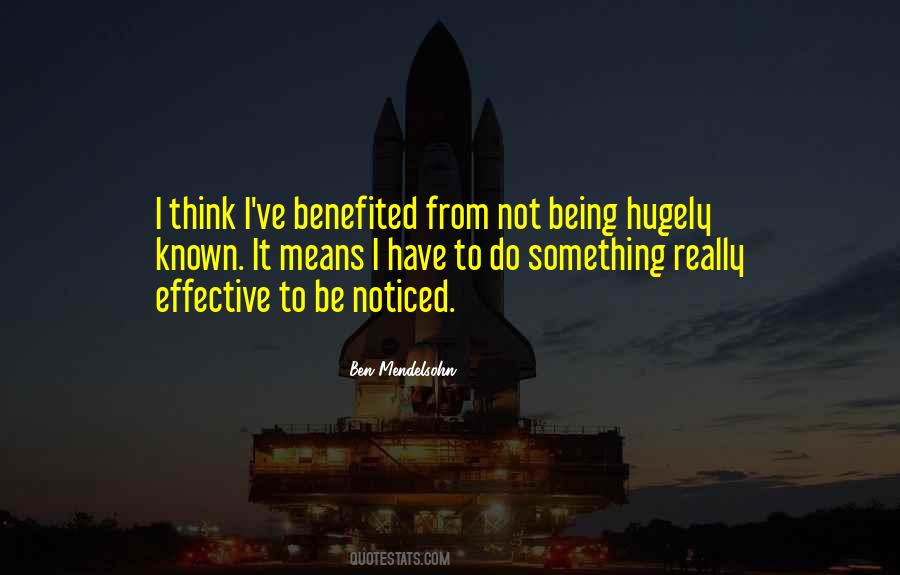 Not Being Known Quotes #1320129