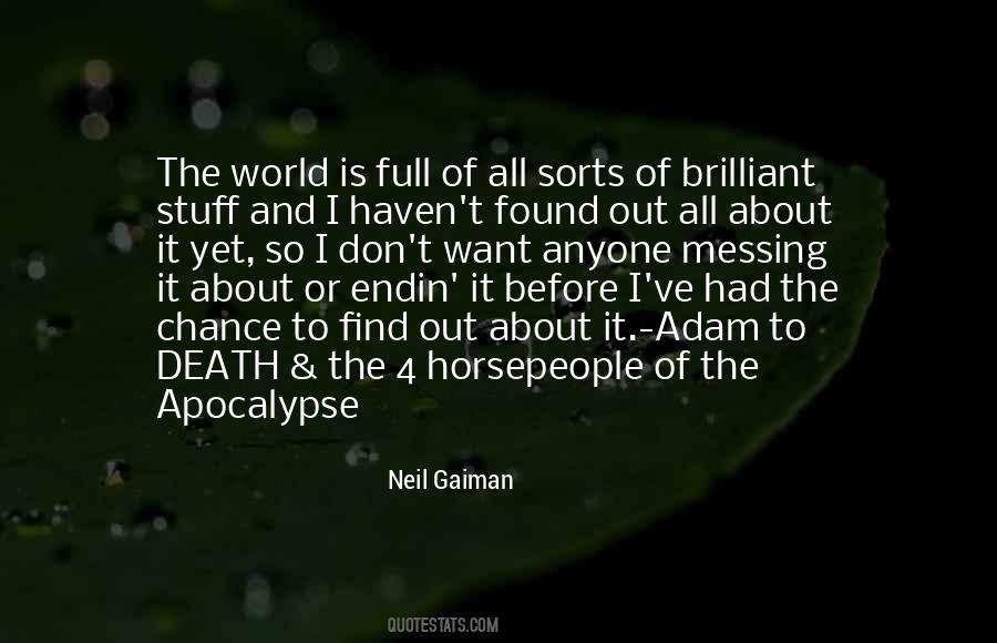 Best Apocalypse Quotes #20768