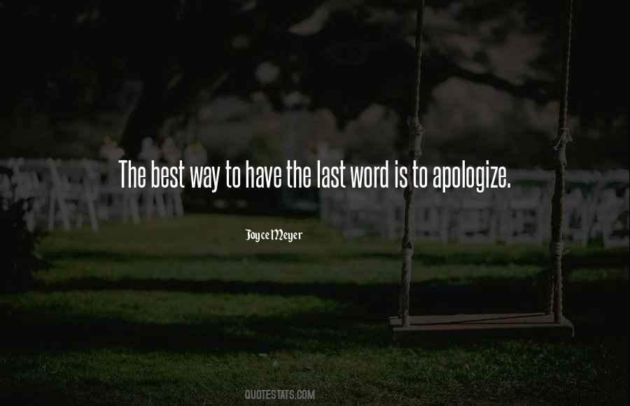 Best Apology Quotes #1092057