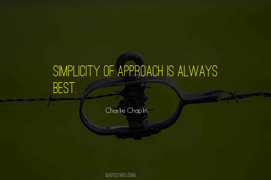 Best Approach Quotes #1412504